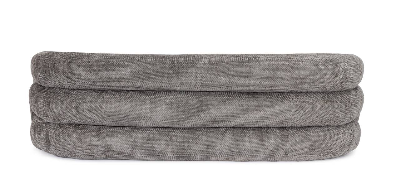 Sofa Clemence aus Stoff, Dunkelgrau