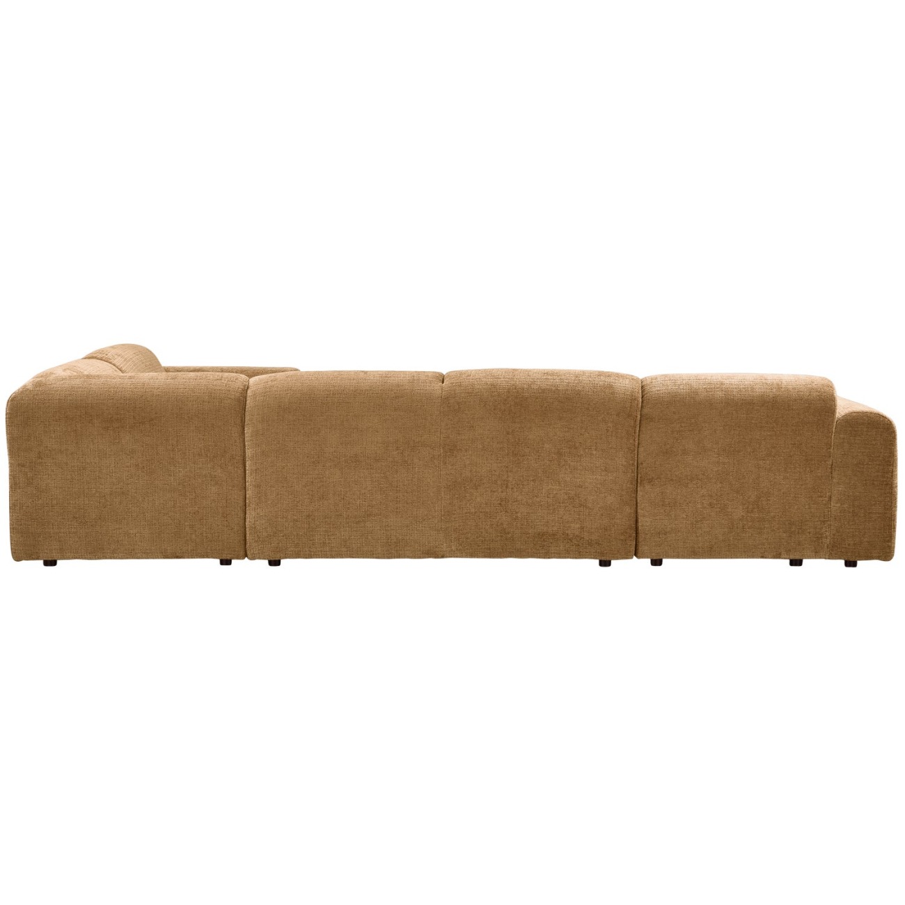 Ecksofa Cloud aus Chenille-Stoff Rechts, Honiggelb