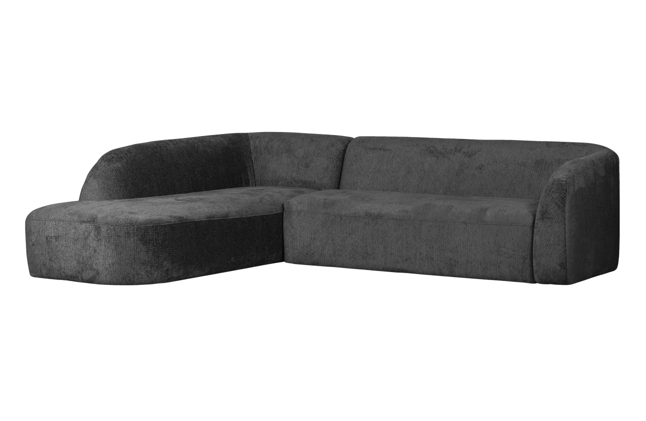 Ecksofa Sloping aus Struktursamt Links, Mountain