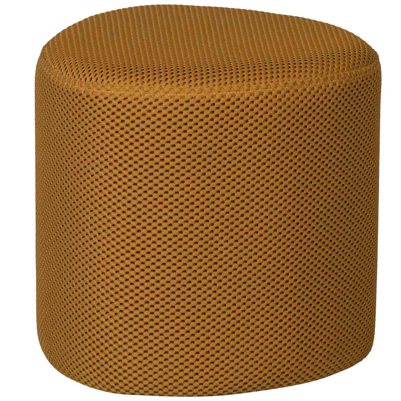 Hocker Puuk aus Netzstoff 40x40 cm, Ocker