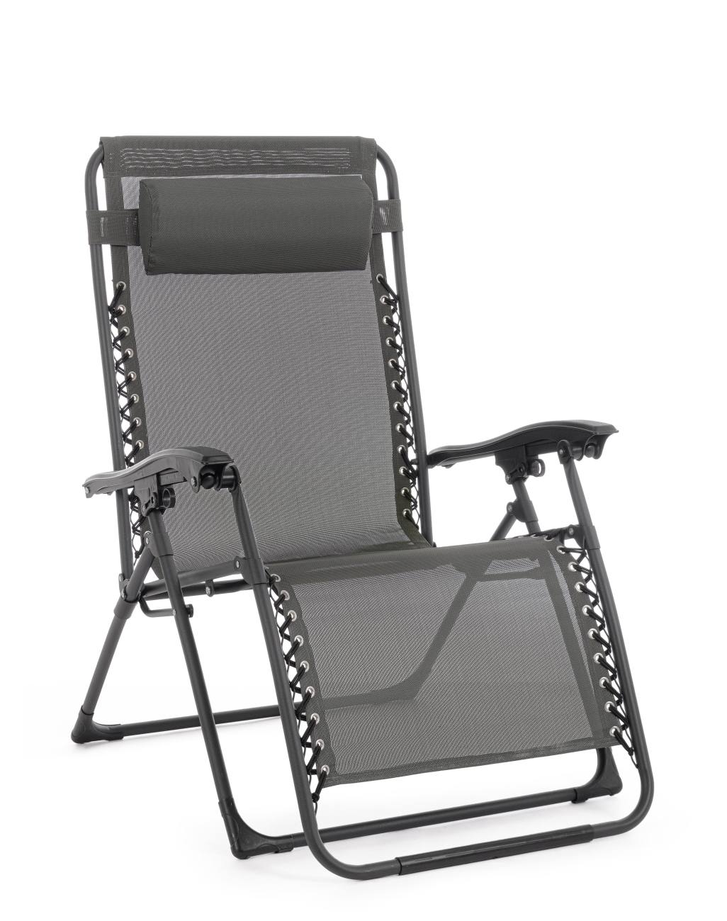 Loungesessel Wayne aus Metall 74 cm, Anthrazit