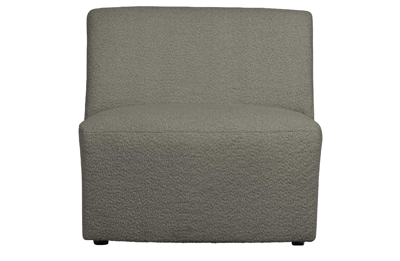 Modulsofa Coco 1-Sitzer aus Boucle-Stoff, Grün