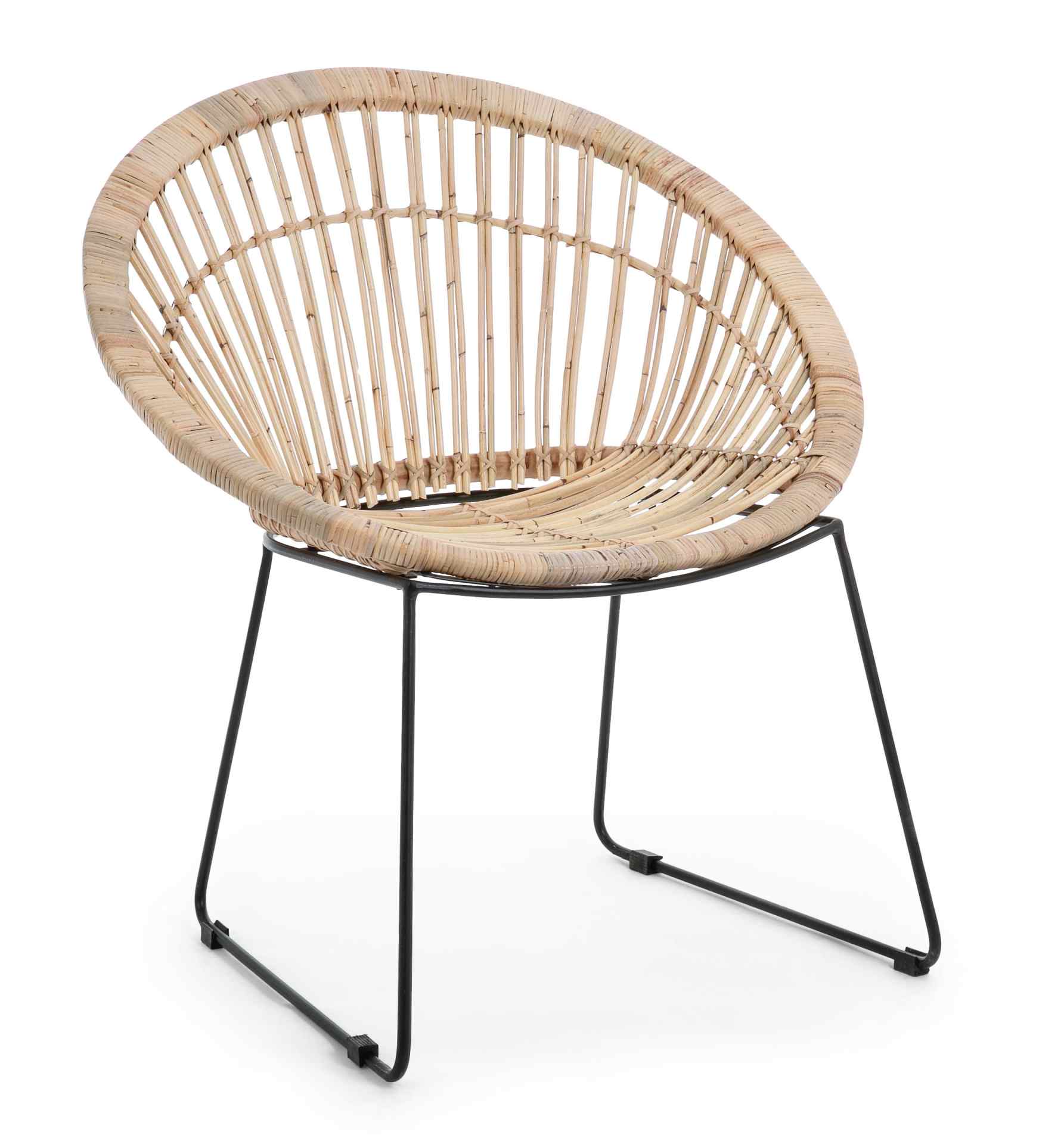 Sessel Cayes aus Rattan, Natur