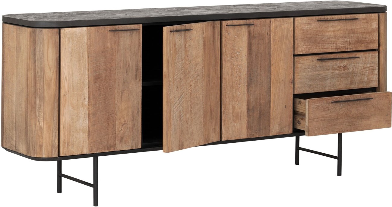 Sideboard Soho aus recyceltem Teakholz, 200 cm