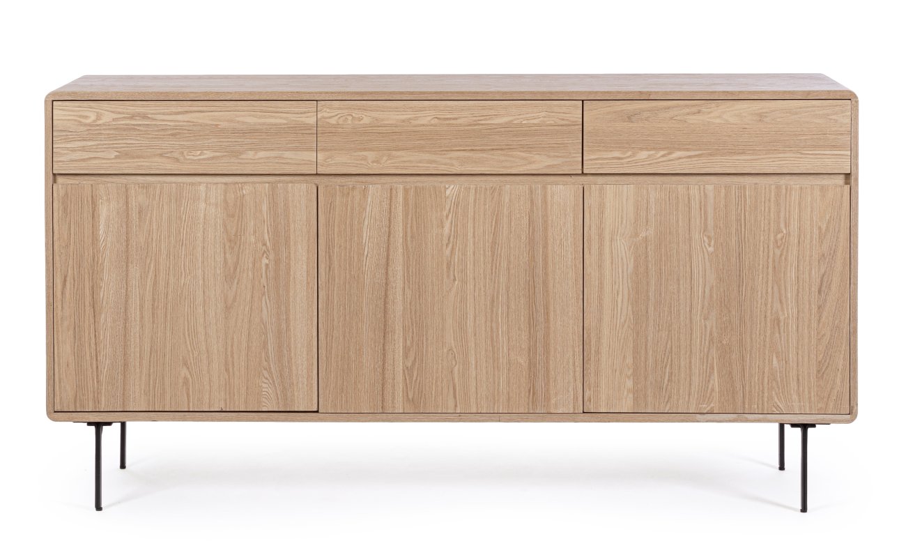 Sideboard Widald aus Eschenholz, Natur