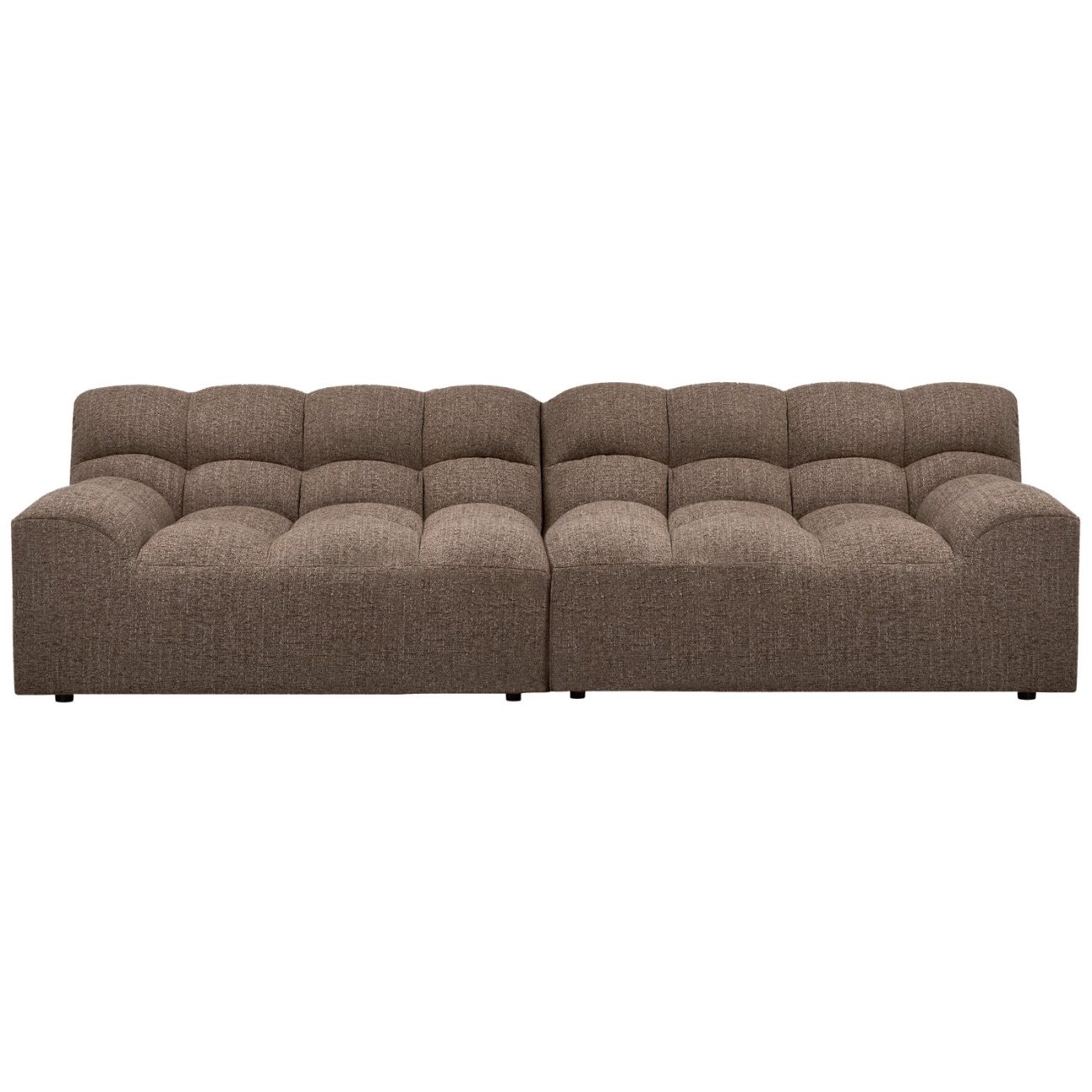 Sofa Allure aus Melange-Stoff, Braun