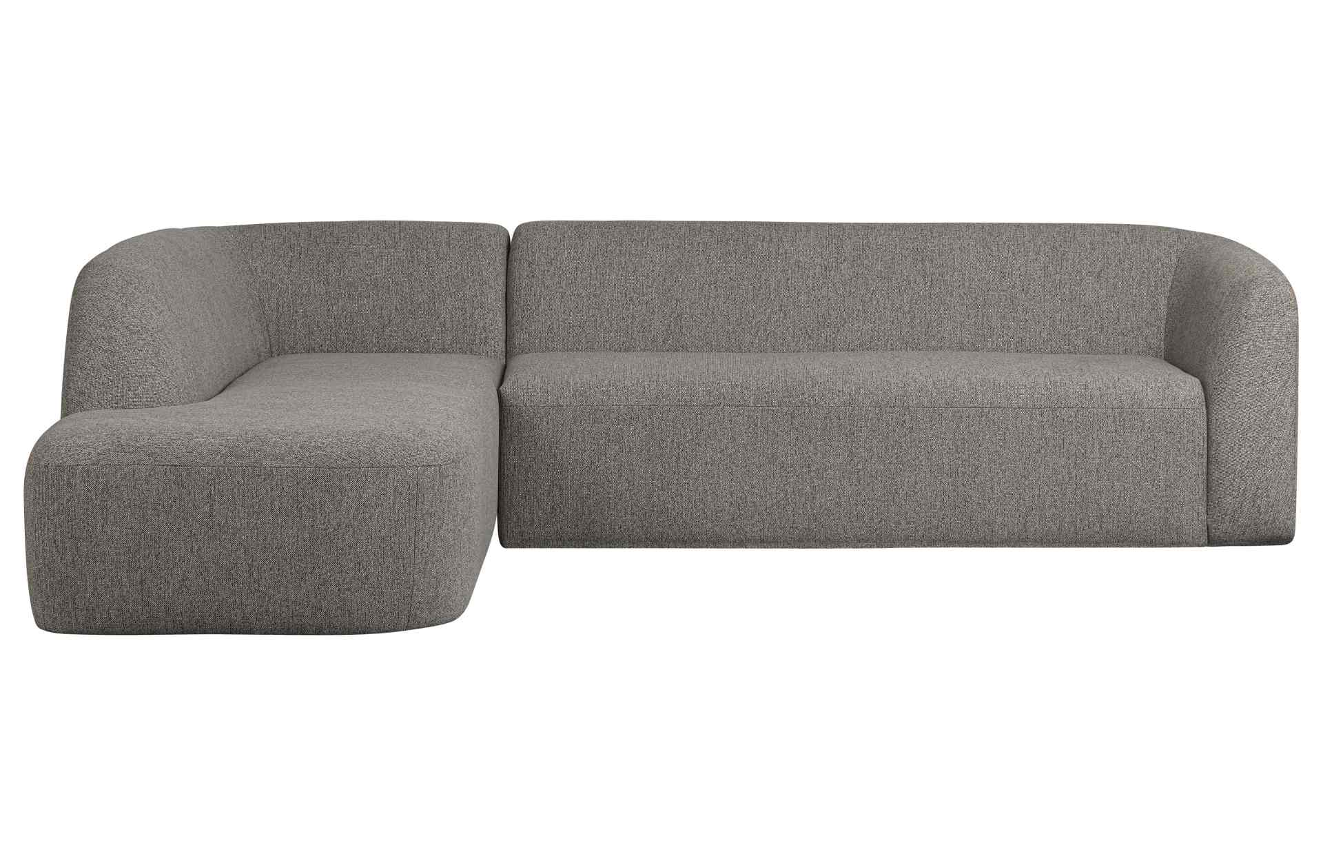 Ecksofa Sloping, Links, Grau