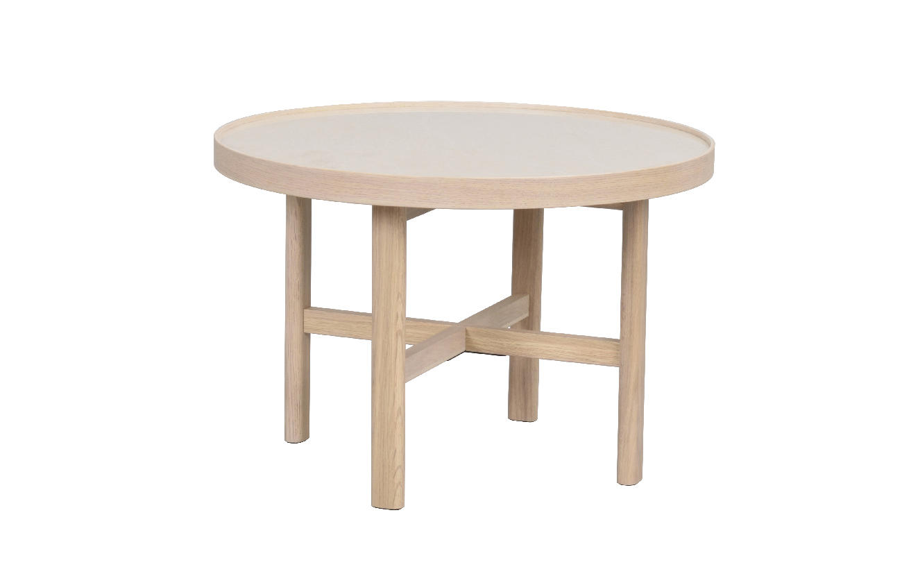 Couchtisch Marsden Rund 60cm, Weiß