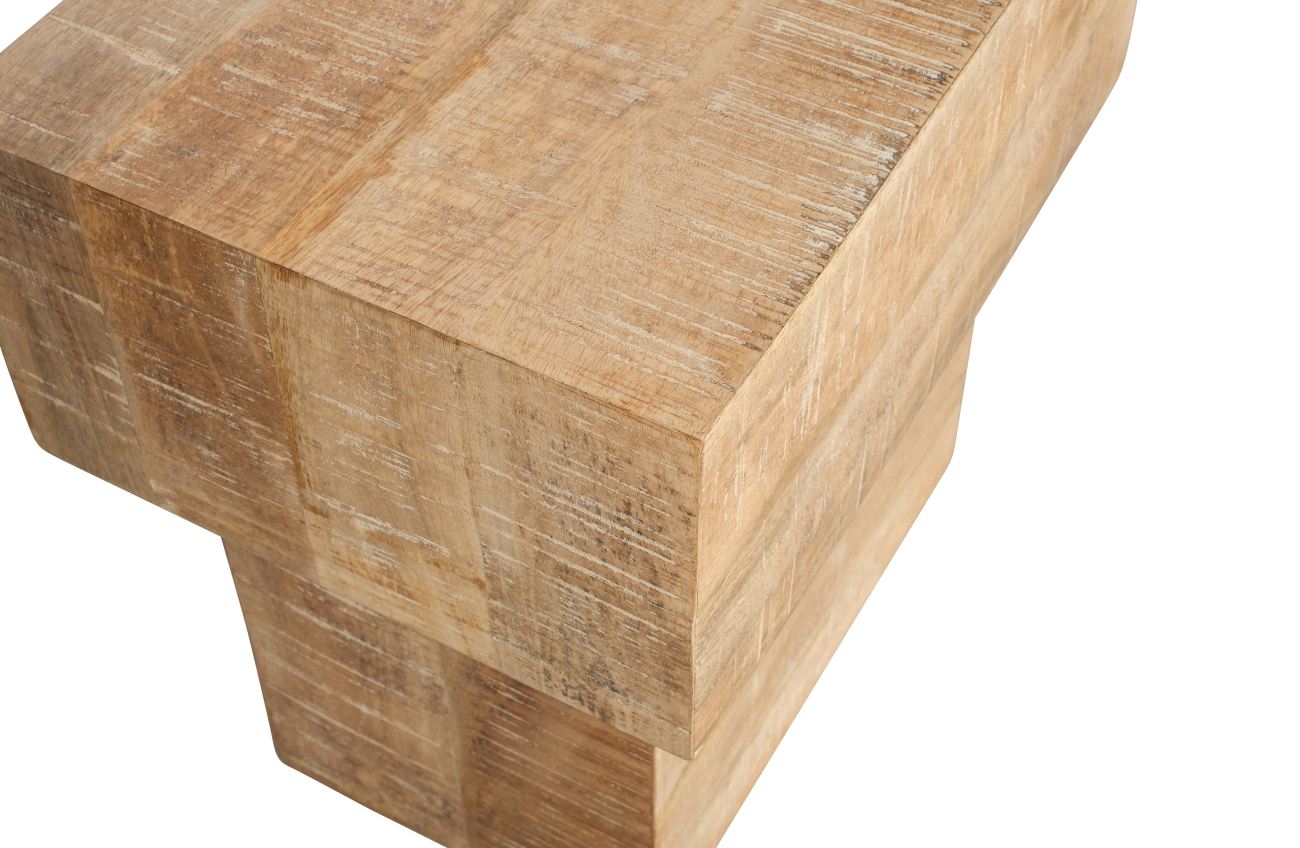 Beistelltisch Balk aus Mangoholz 50x35 cm, Natur