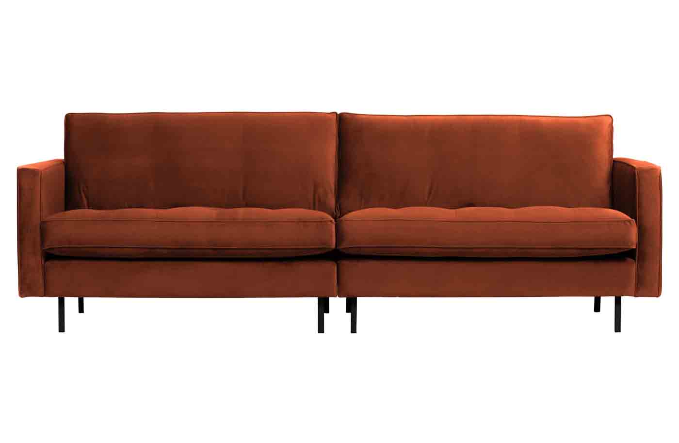 Sofa Rodeo Classic 3 Sitzer Samt, Rost