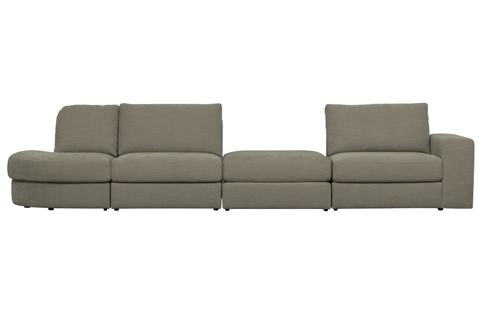 Modulsofa Family 1-Seat Element Rechts, Grau