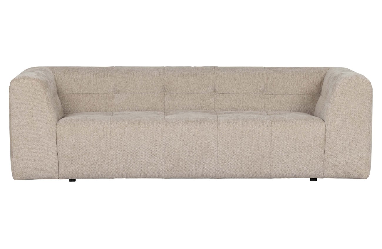 Sofa Grid aus Chenille-Gewebe, Beige