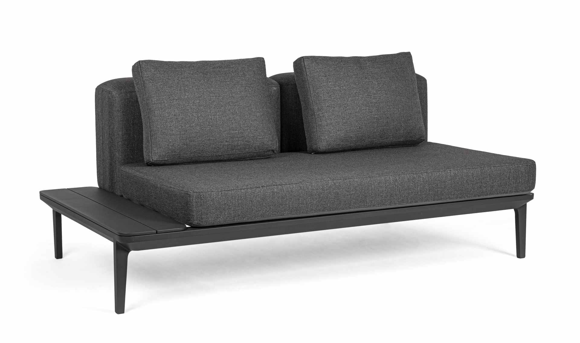 Sofa Matrix aus Aluminium, Anthrazit
