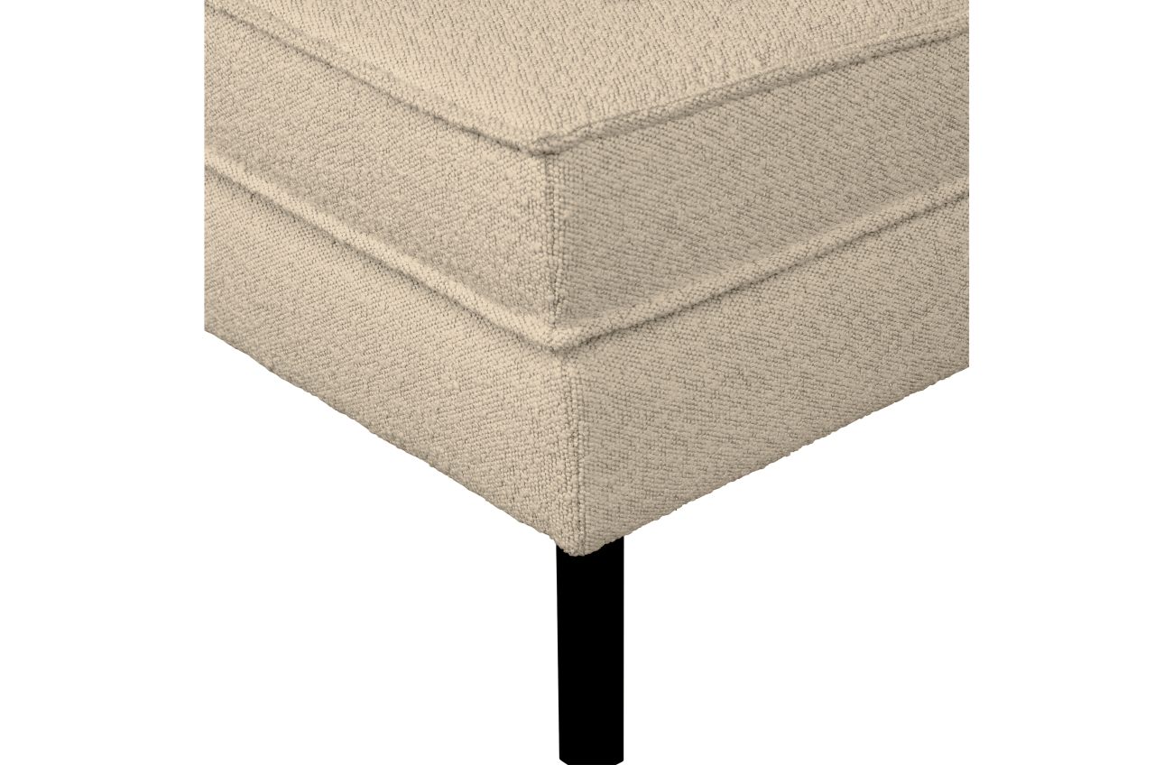 Hocker Rodeo aus Boucle-Stoff, Beige