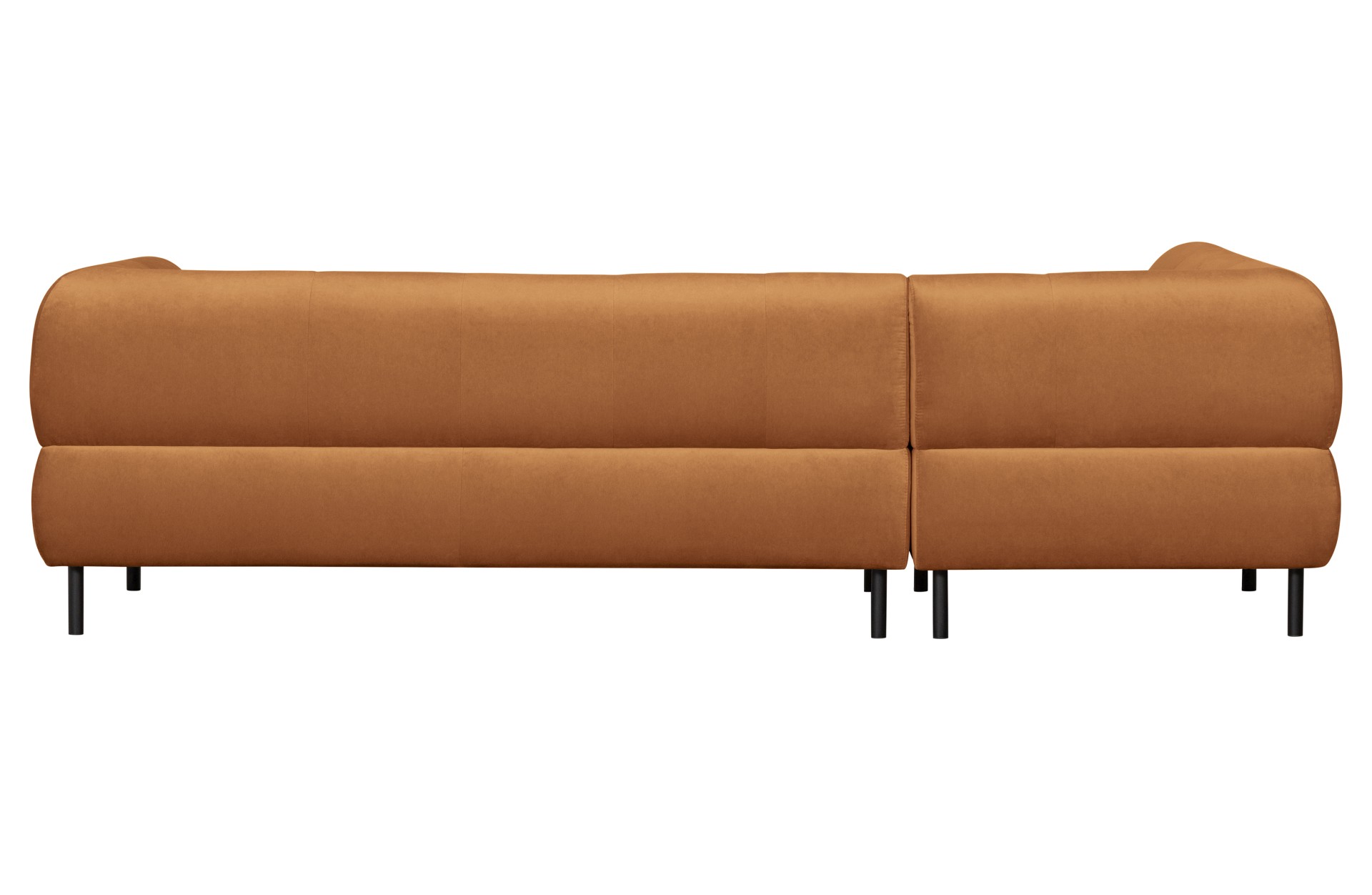 Ecksofa Lloyd mit Samtbezug, Links, Rost