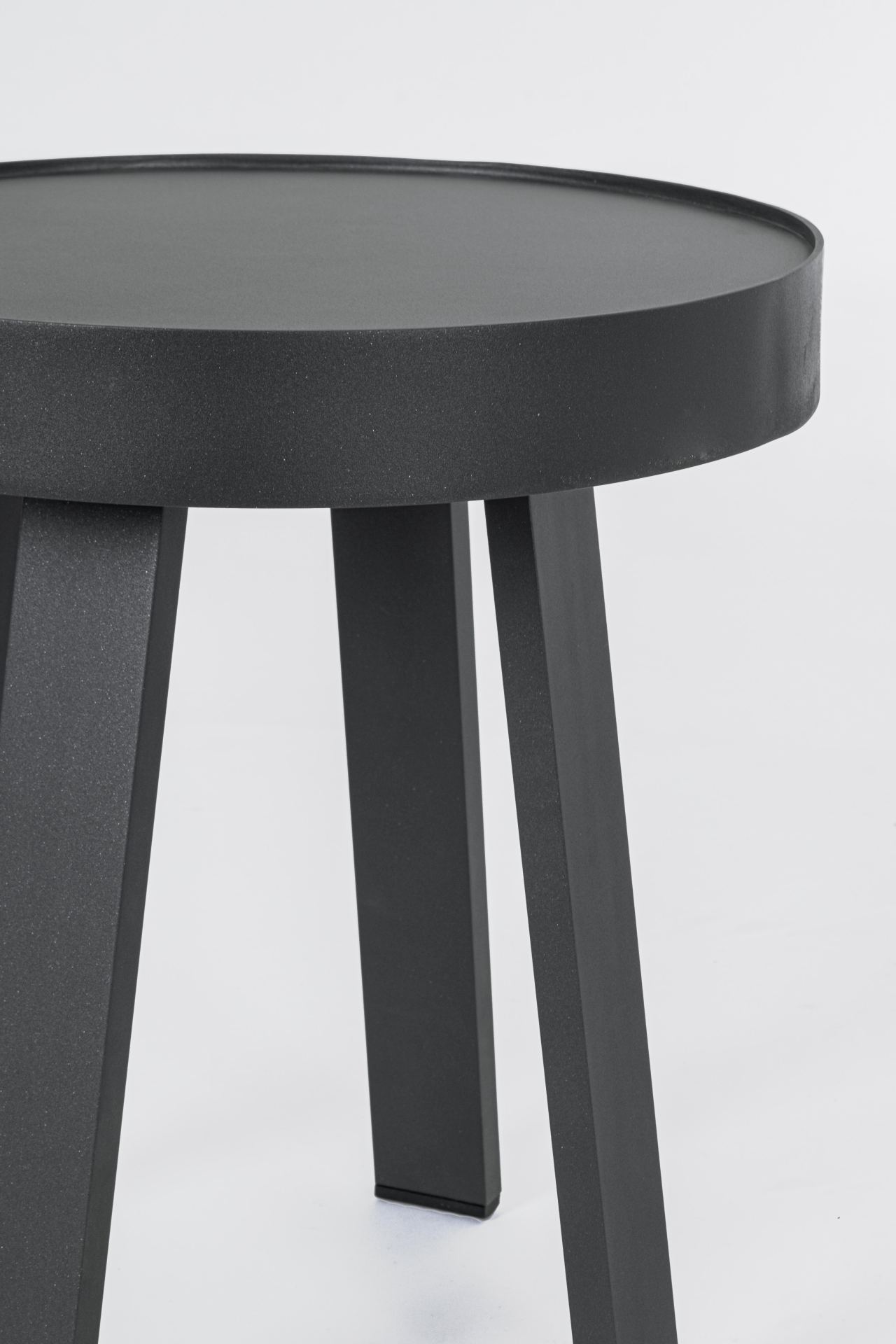 Couchtisch Spyro aus Aluminium Ø 41 cm, Anthrazit