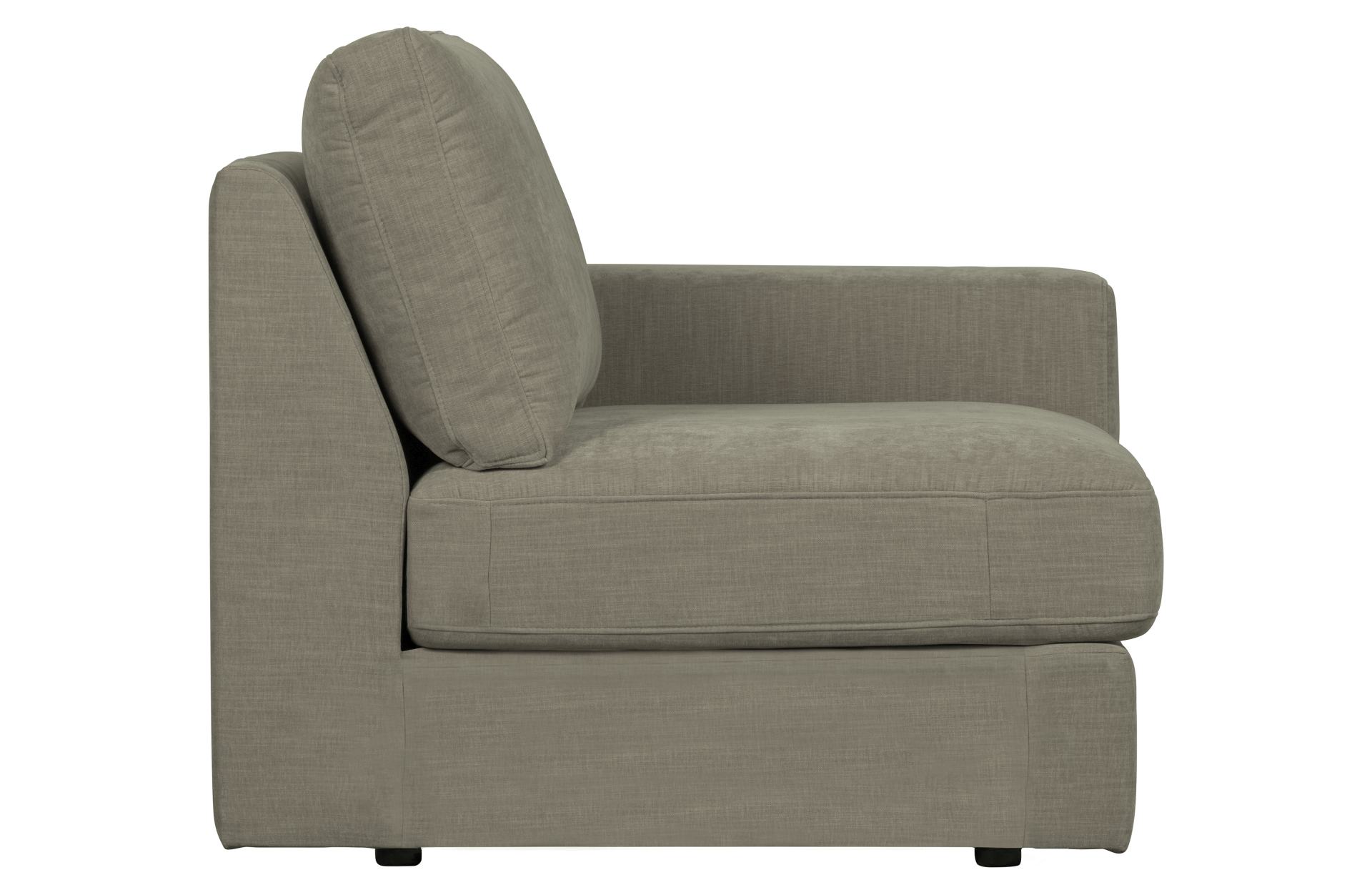 Modulsofa Family 1-Seat Element Rechts, Grau