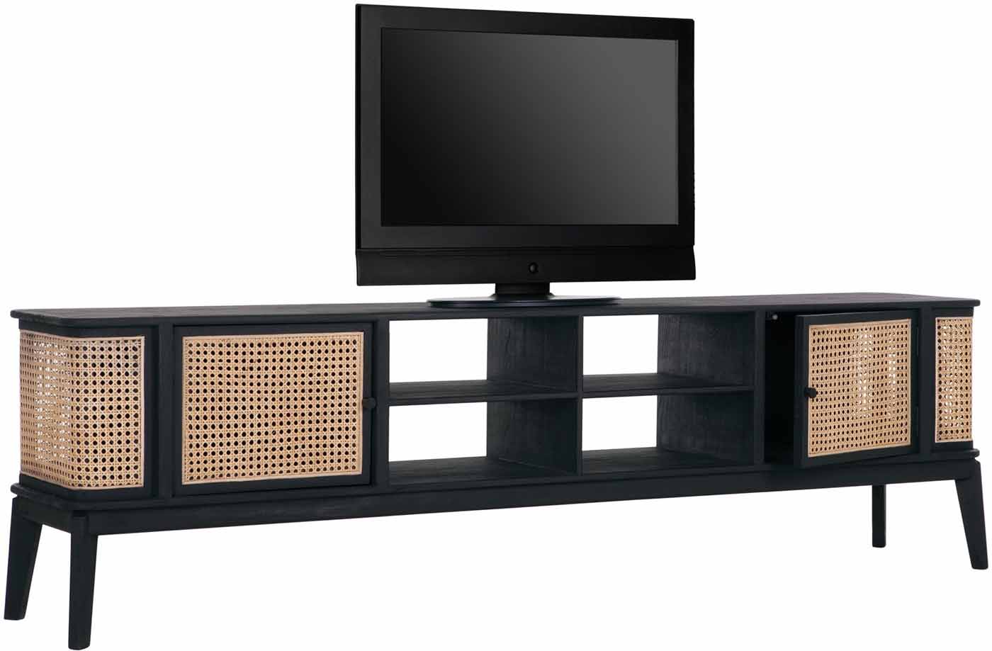 TV Board Raffles aus Rattan, 213cm