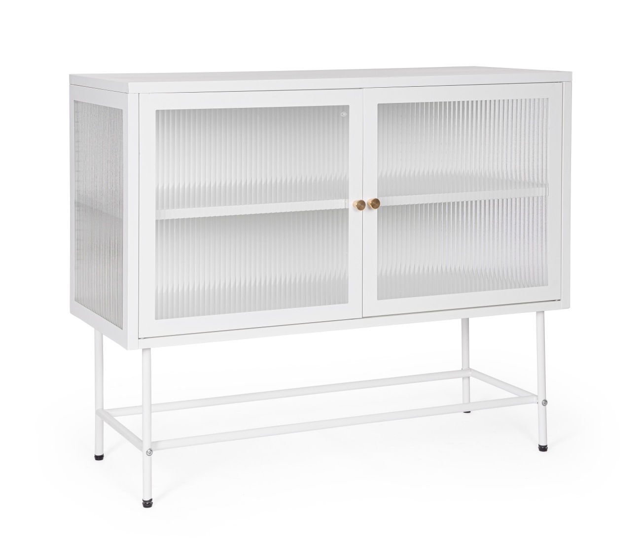 Kommode Carey aus Metall, Weiß Kommode Carey aus Metall, Weiß