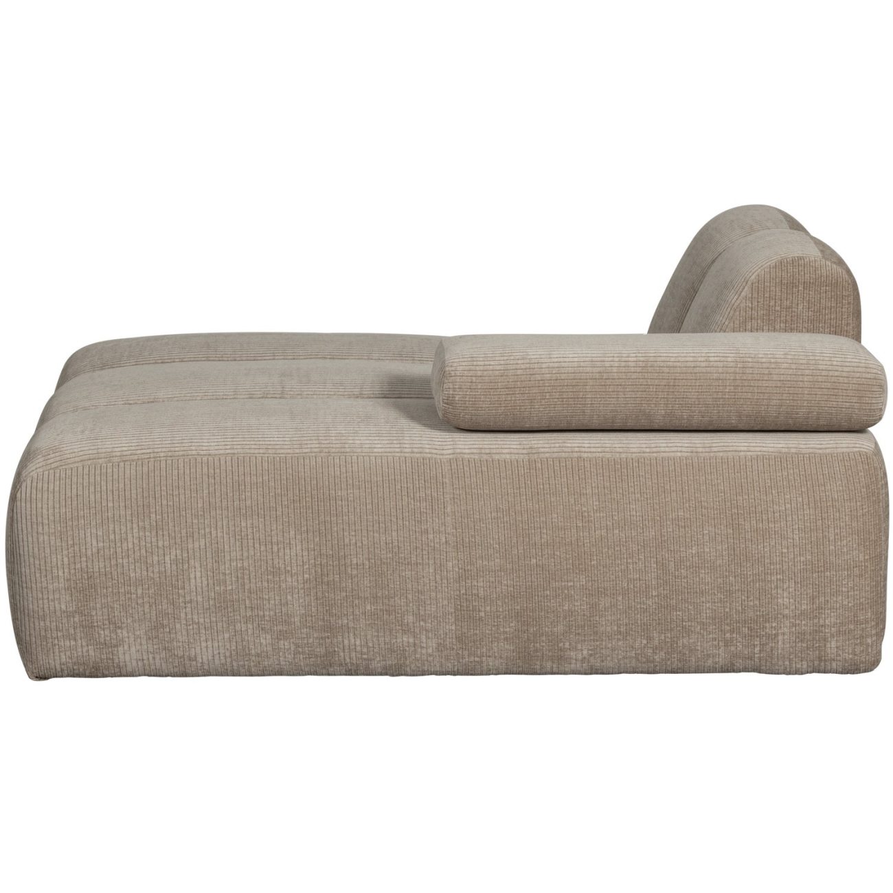 Modulsofa Mojo Flachcord Chaiselongue-Rechts, Sand