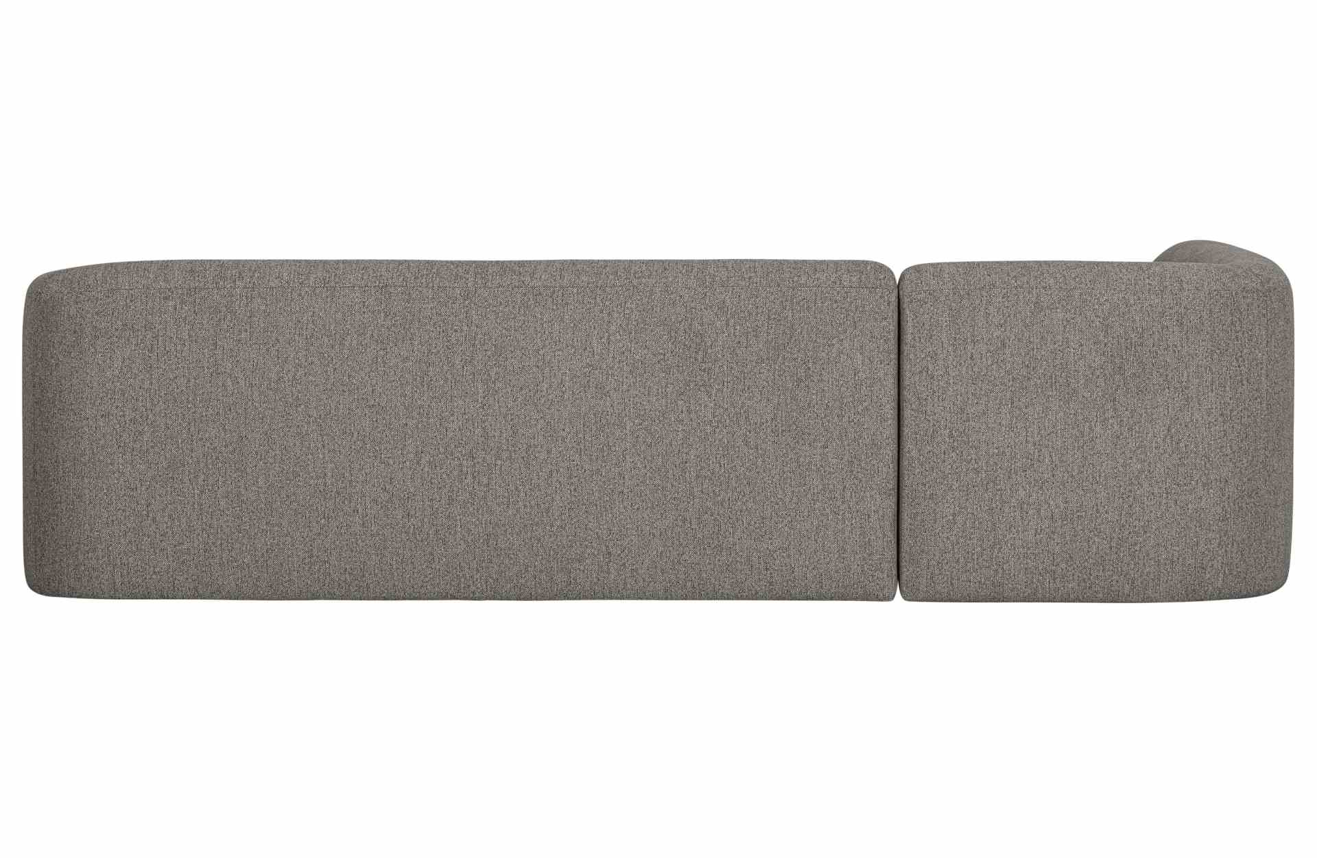 Ecksofa Sloping, Links, Grau