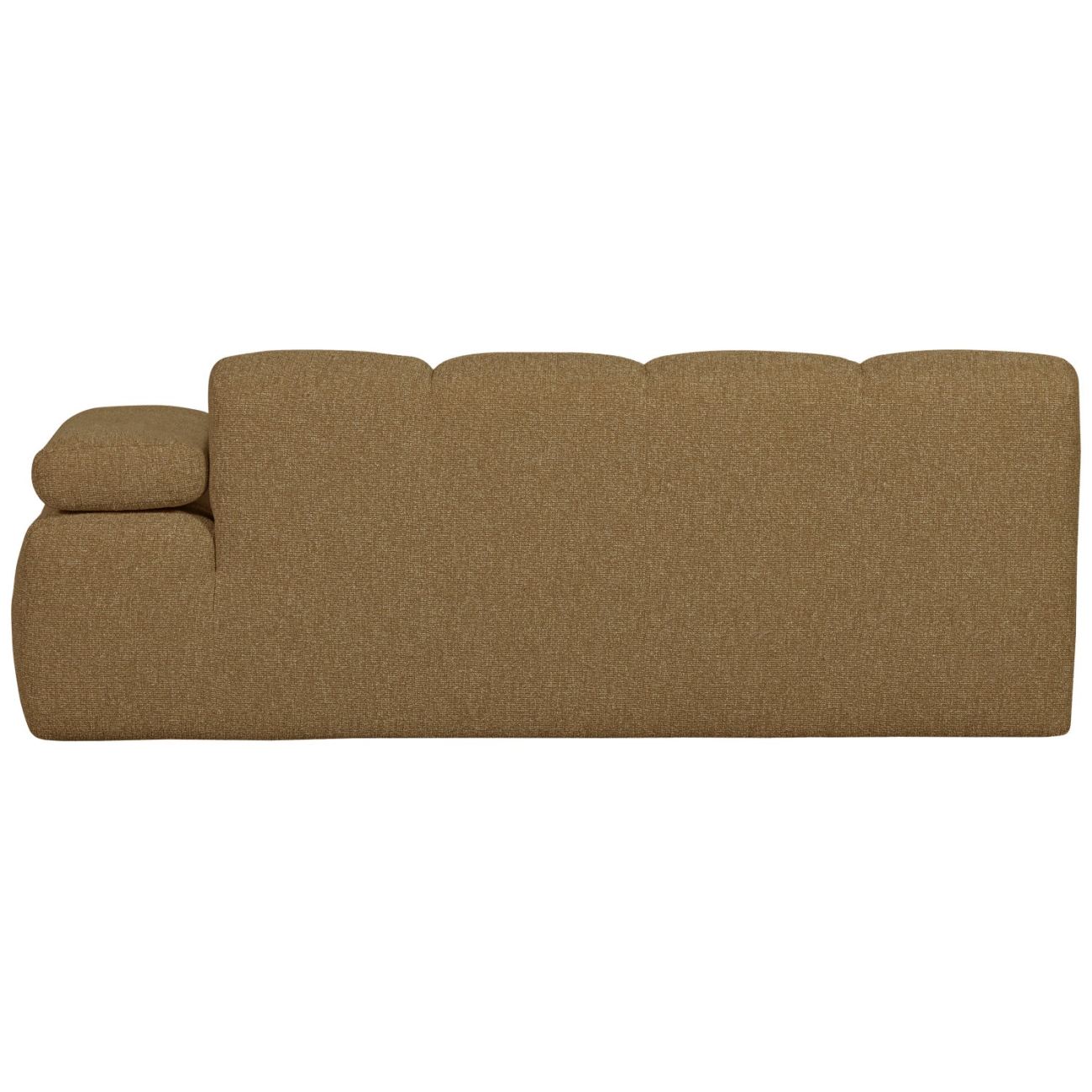 Modulsofa Mojo Boucle 2er Arm-Rechts, Gelb/Braun