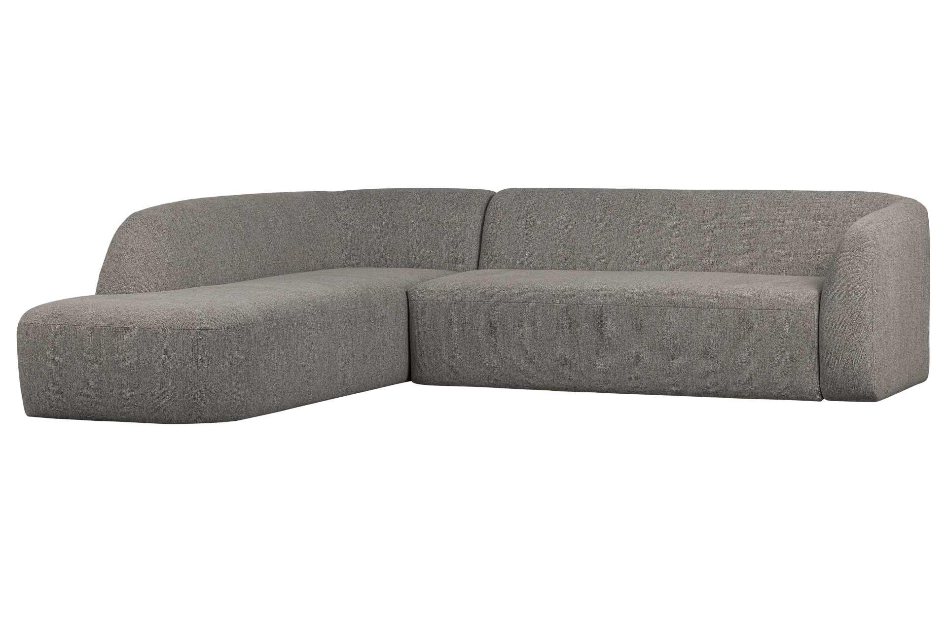 Ecksofa Sloping, Links, Grau