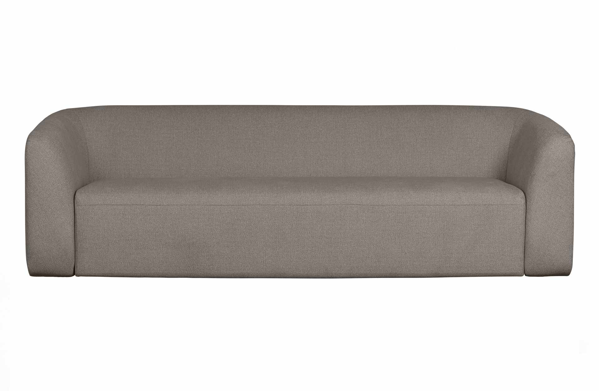 3-Sitzer Sofa Sloping aus Stoff, Grau