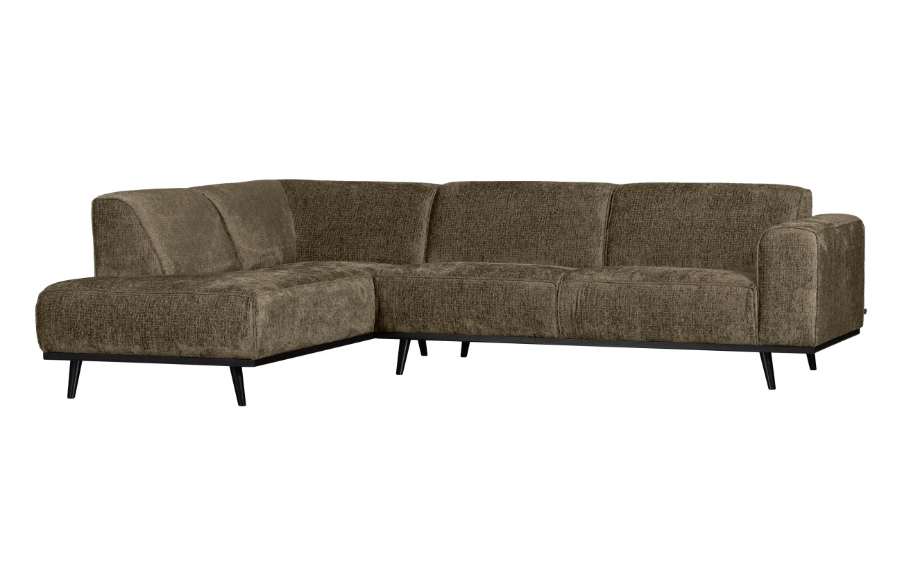 Ecksofa Statement aus Struktursamt Links, Bonsai