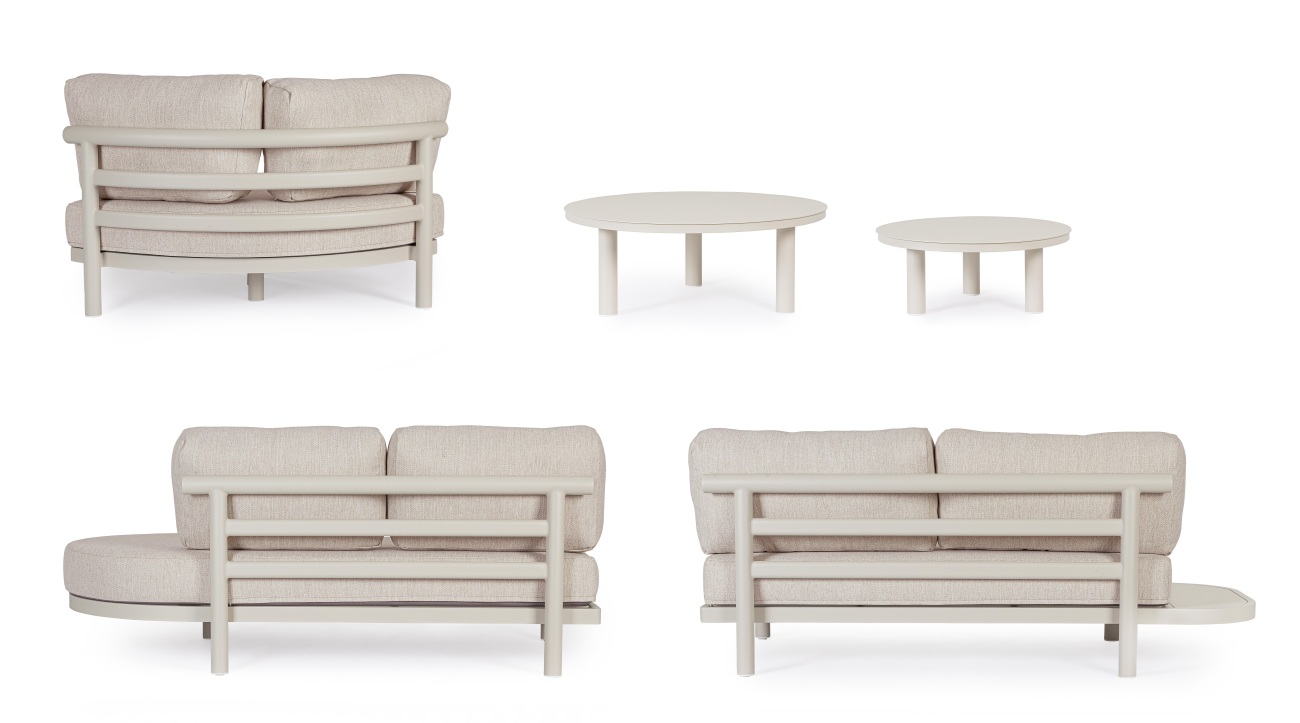 Gartenecksofa Hercules Inkl. Couchtisch-Set, Morny