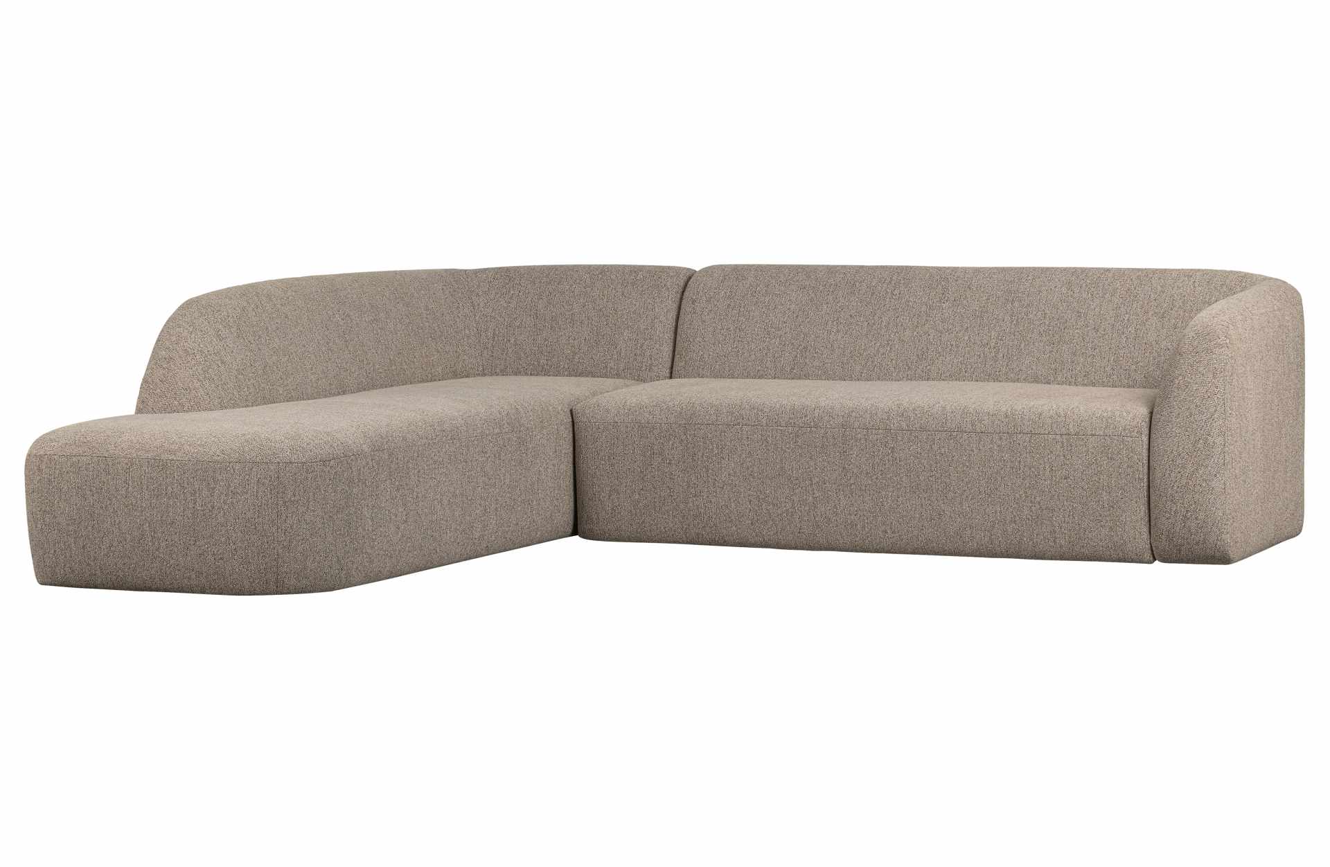 Ecksofa Sloping, Links, Hellbraun