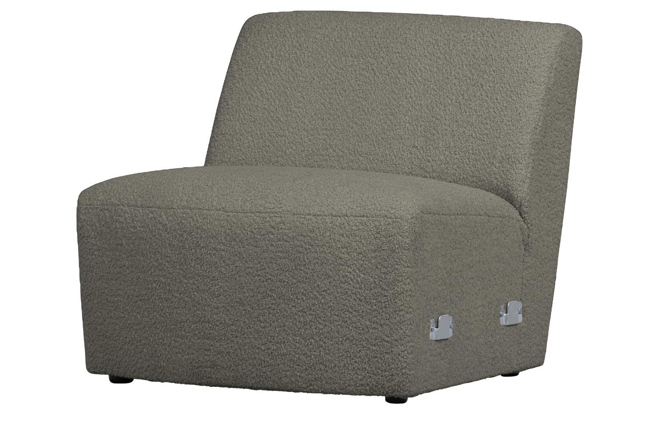 Modulsofa Coco 1-Sitzer aus Boucle-Stoff, Grün