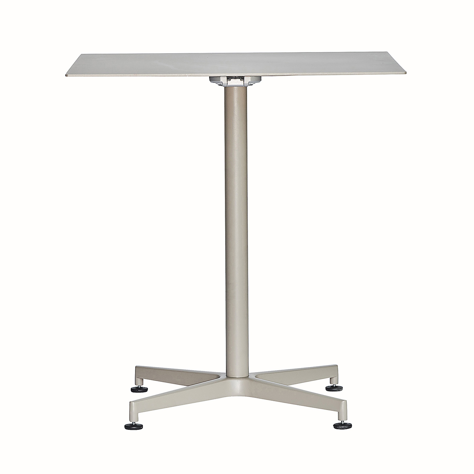 Klapptisch Vega aus Aluminium, Taupe