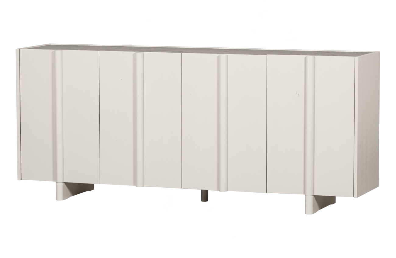 Sideboard Basu aus Kiefernholz, Natur