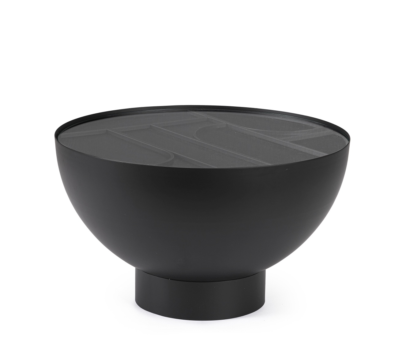 Couchtisch Archie Rund aus Metall, Ø 60 cm