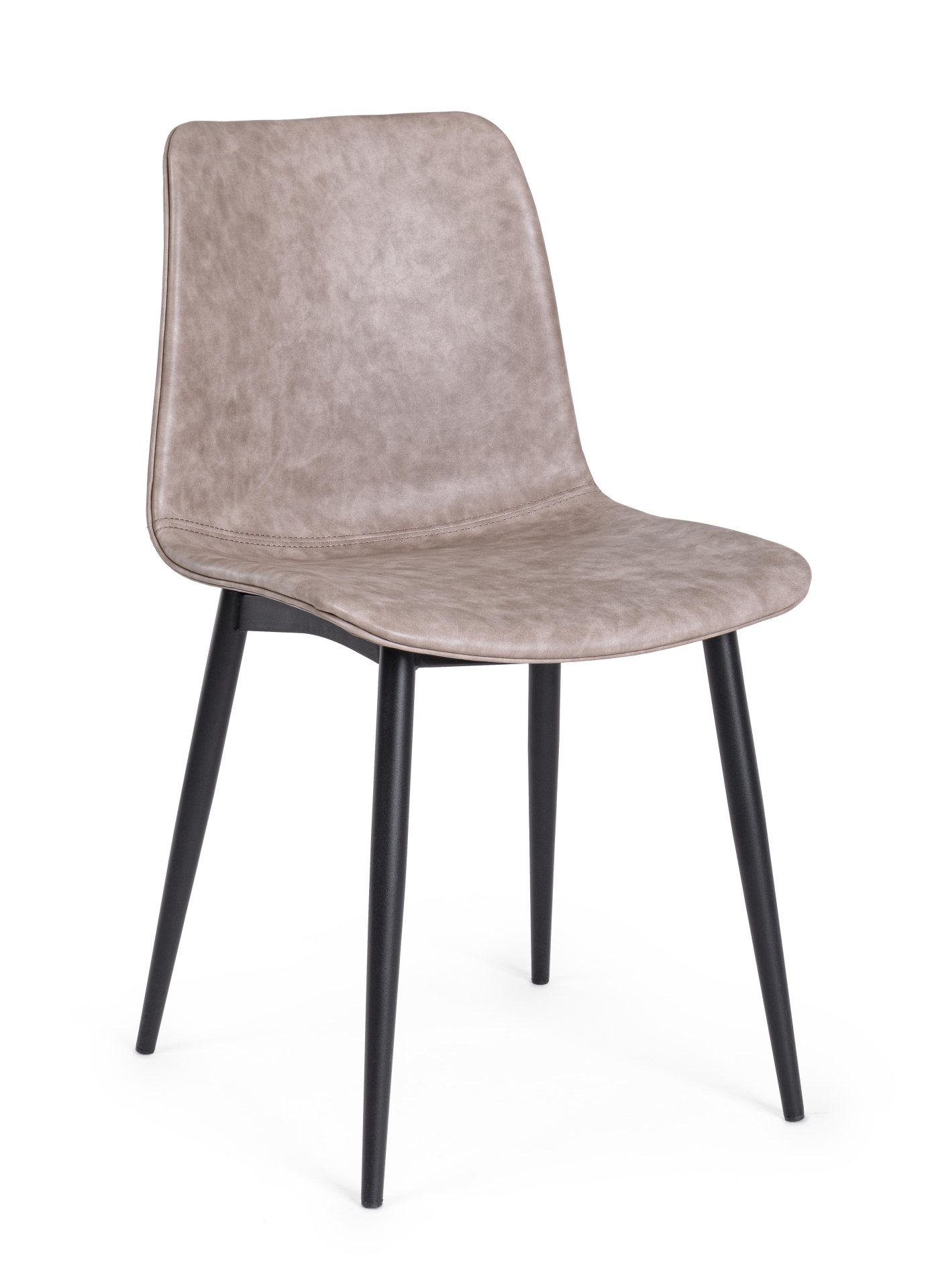 Esszimmerstuhl Kyra, Beige/Schwarz