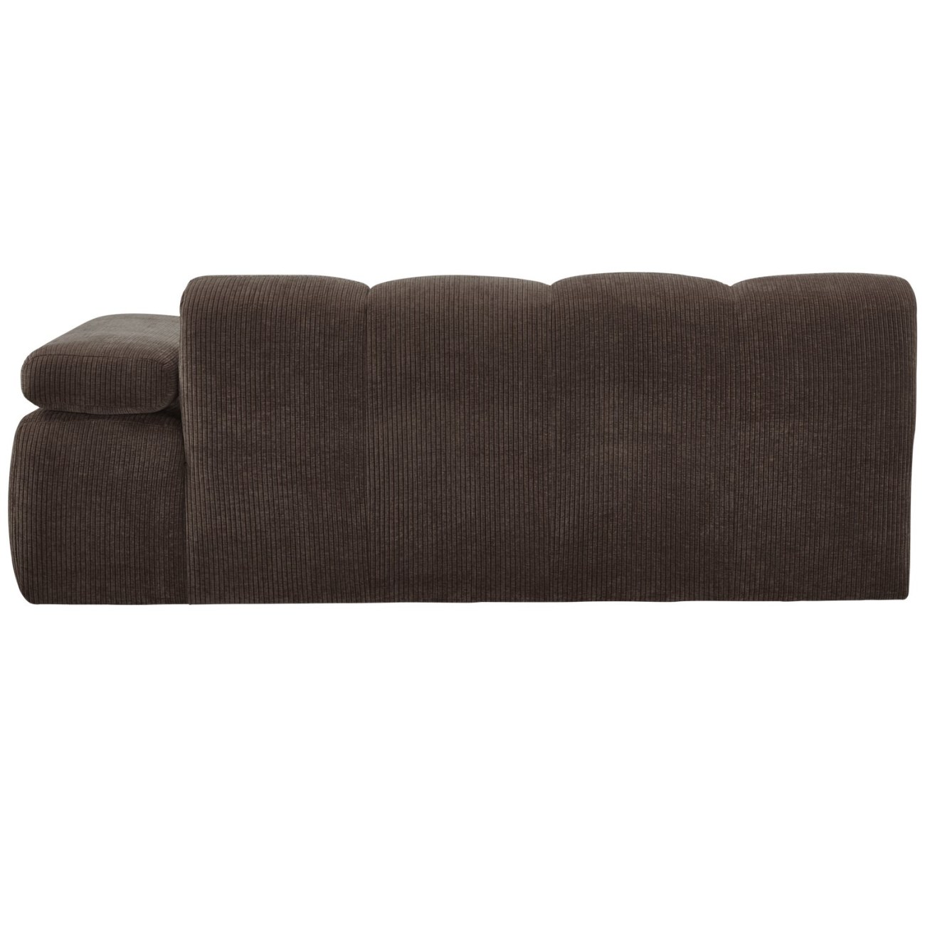 Modulsofa Mojo Flachcord 2er Arm-Rechts, Braun