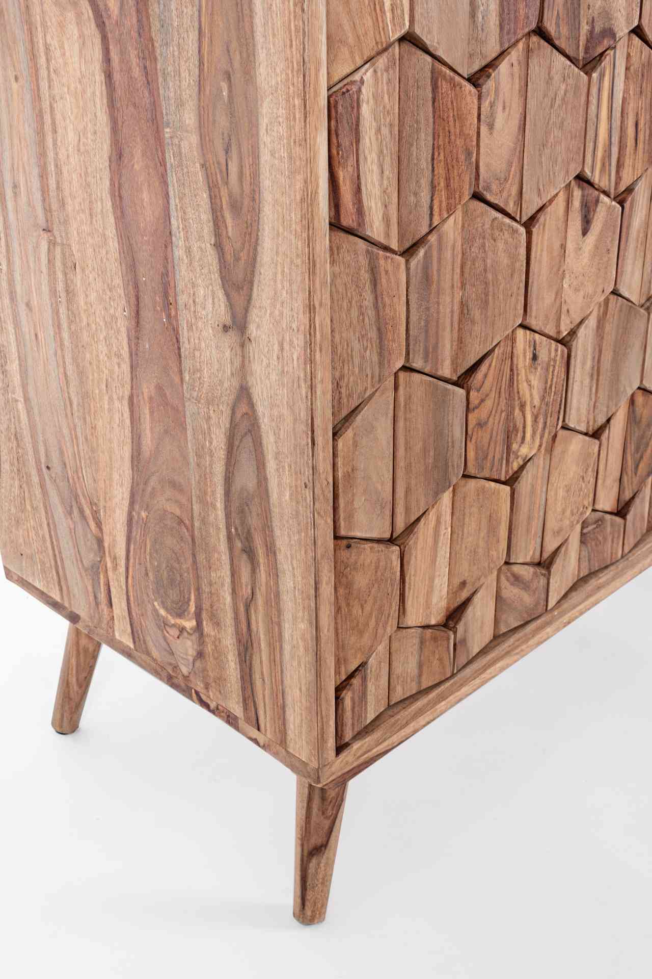 Sideboard Kant aus Sheeshamholz, 145 cm