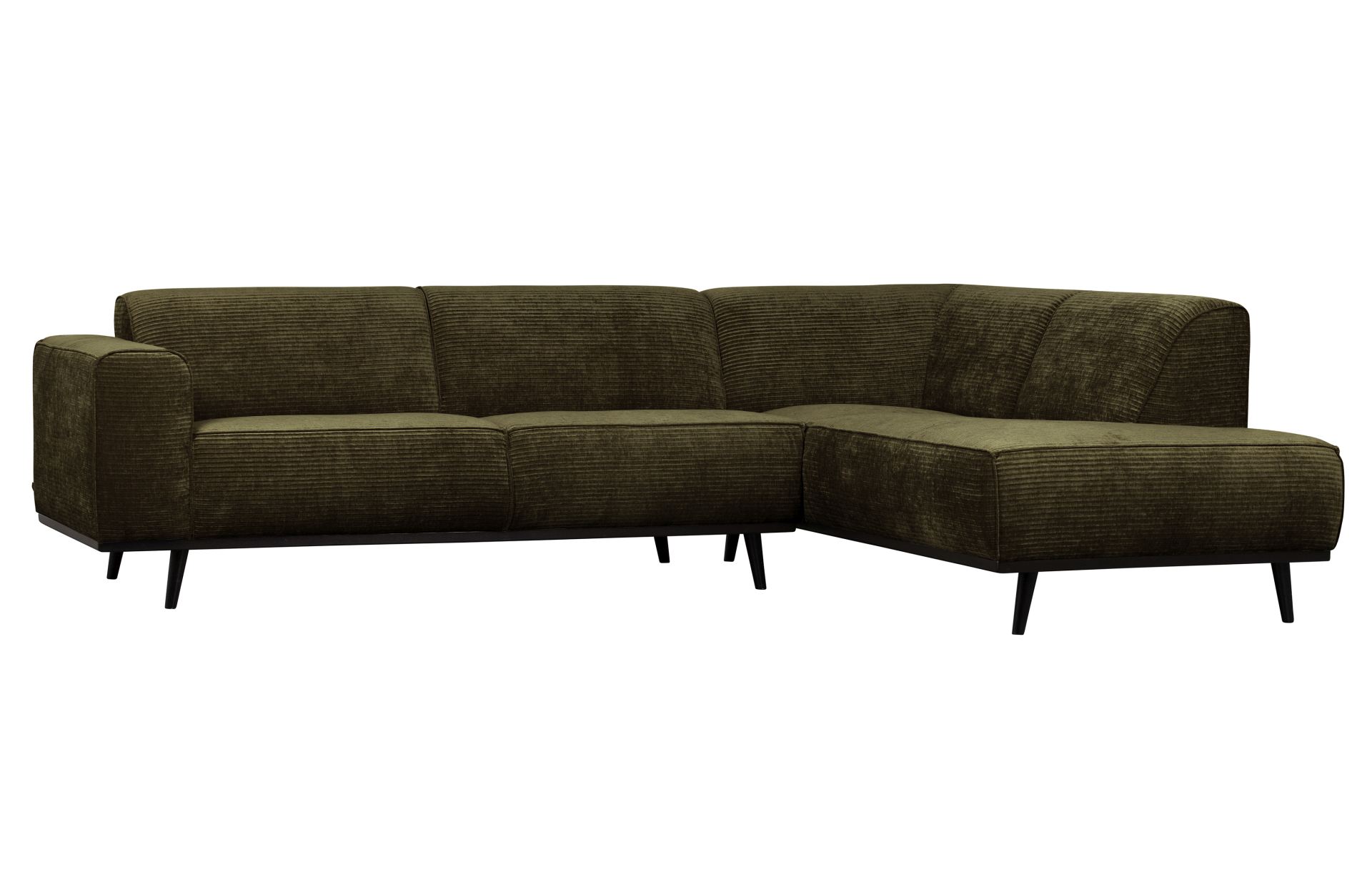 Ecksofa Statement aus gewebten Jacquard Rechts, Olive