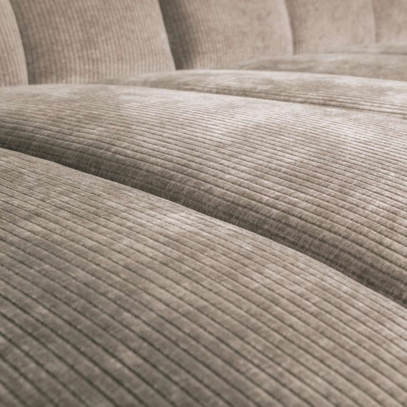 Chaiselongue Mojo aus Flachcord Links, Dunkelsand