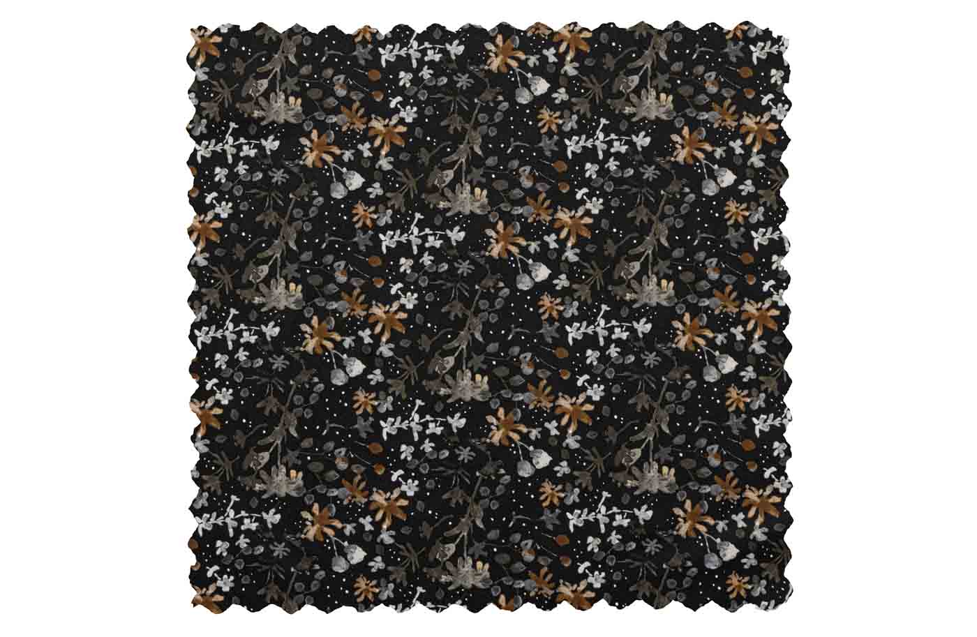 Sessel Vogue Samt, Aquarel Flower Black