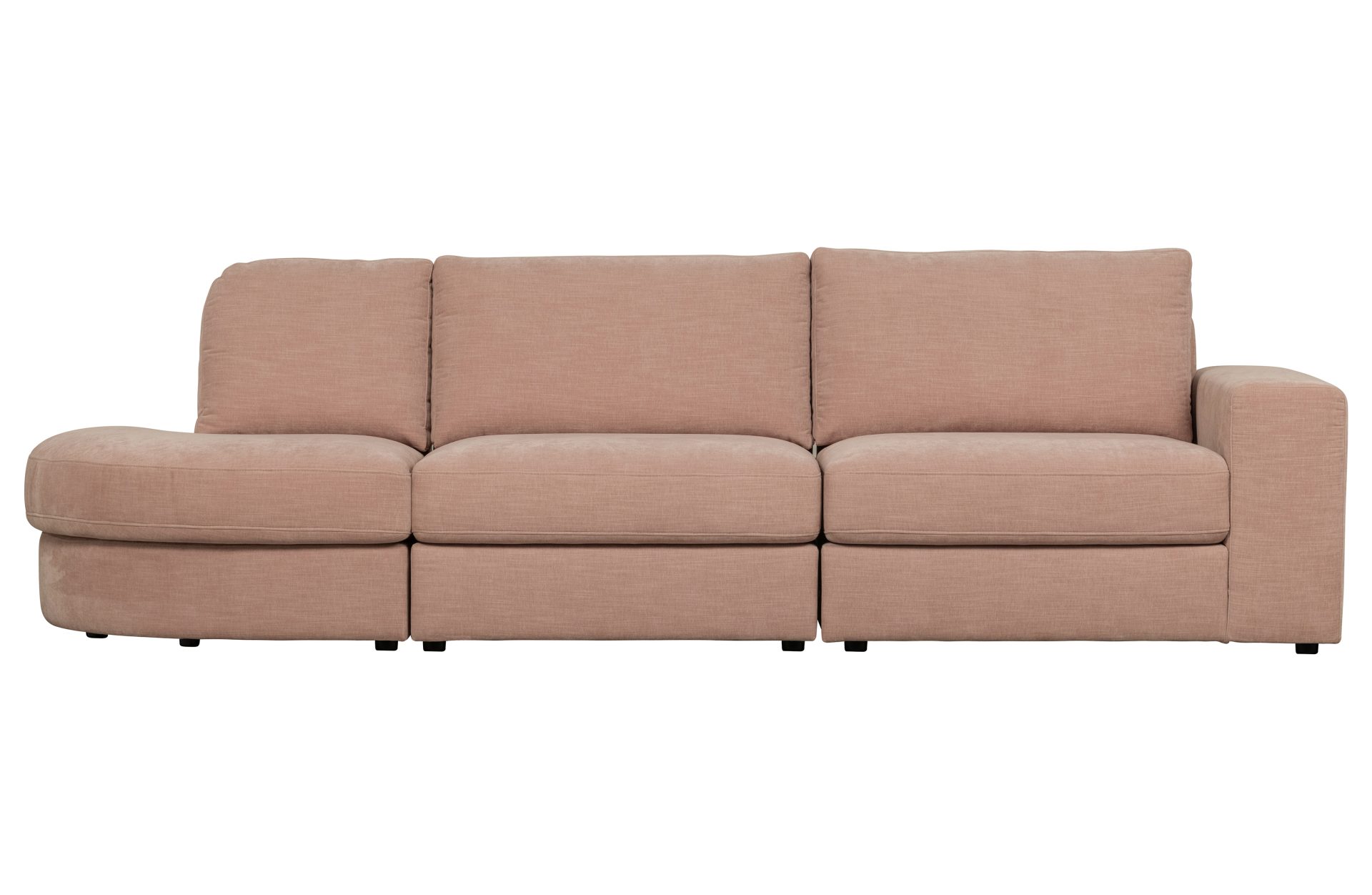 Modulsofa Family 1-Seat Element Rechts, Rosa