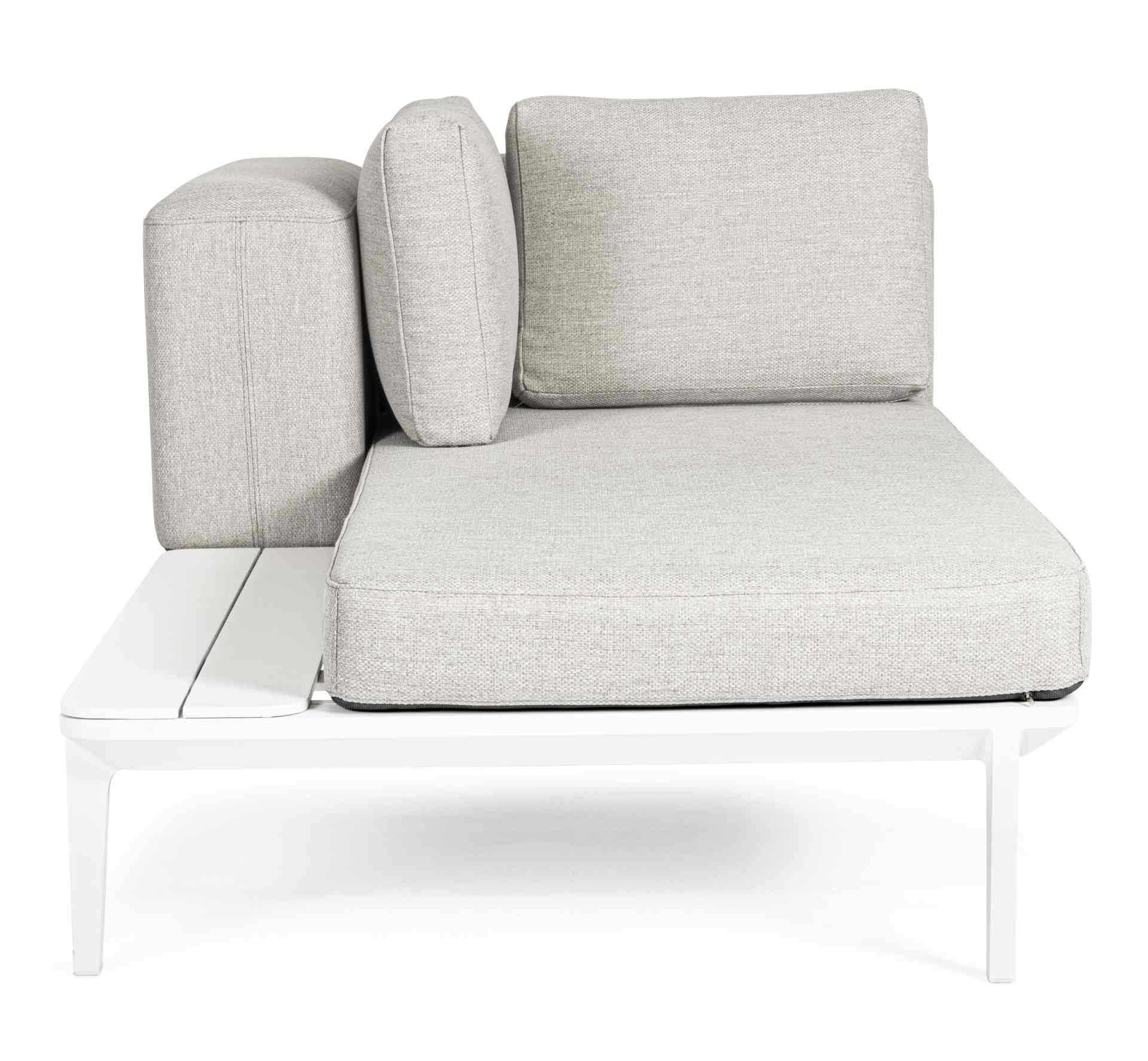 Sofa Matrix aus Aluminium, Weiß