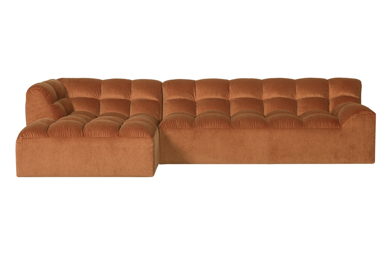 Ecksofa Allure aus Samt Links, Terra