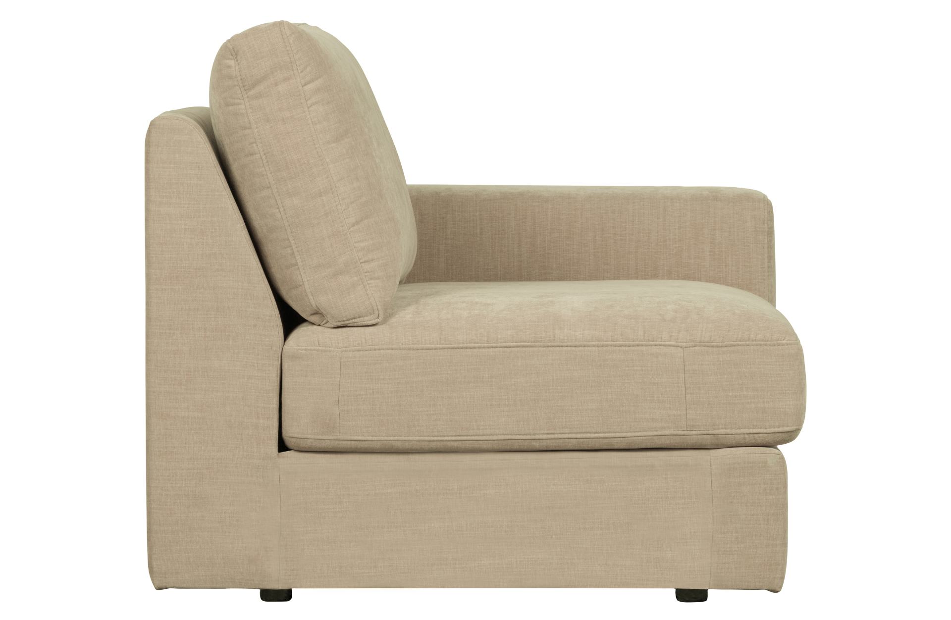 Modulsofa Family 1-Seat Element Rechts, Sand