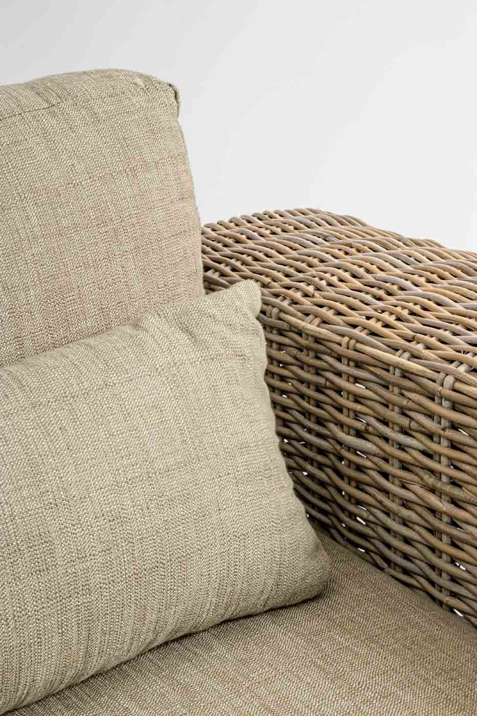 Rattansofa Leandro, 2,5 Sitzer