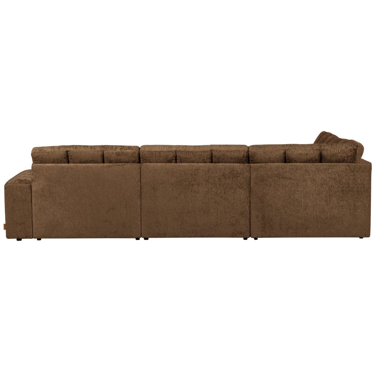 Ecksofa Date aus Struktursamt Links, Brass