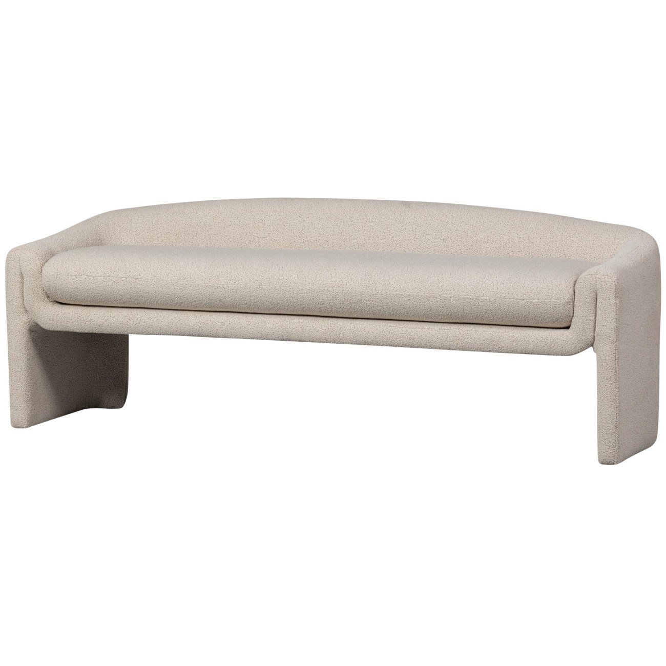 Bank Zone aus Webstoff, Beige