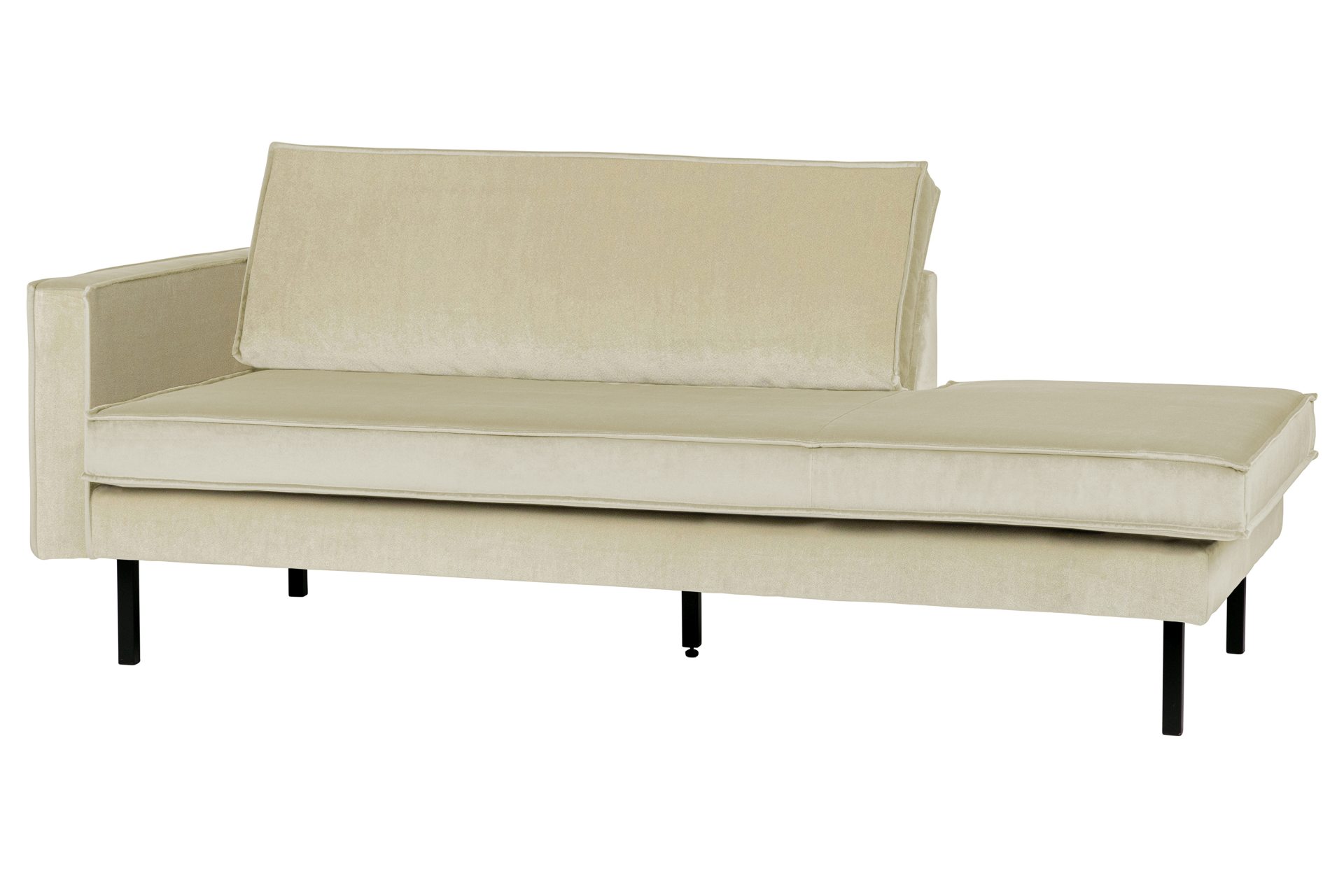 Recamiere Rodeo Daybed Samt, links Pistazie