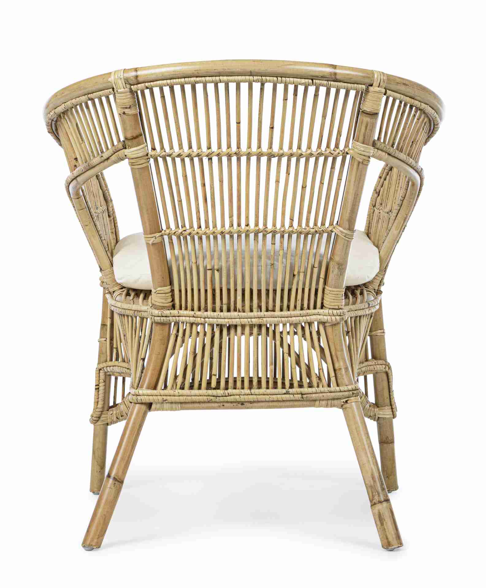 Sessel Consuelo aus Rattan, Natur